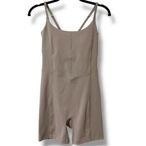 All In Motion small shorts bodysuit tight fit built in shelf bra removable pads